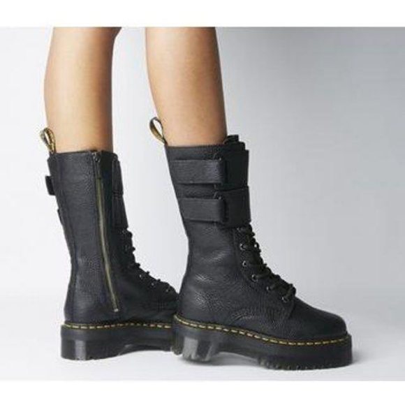 BRAND NEW Rare Dr. Martens JAGGER 10 Eye Tall Combat Platform Boots Velcro Doc - Picture 11 of 16